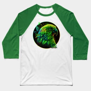 Green Parrot Baseball T-Shirt